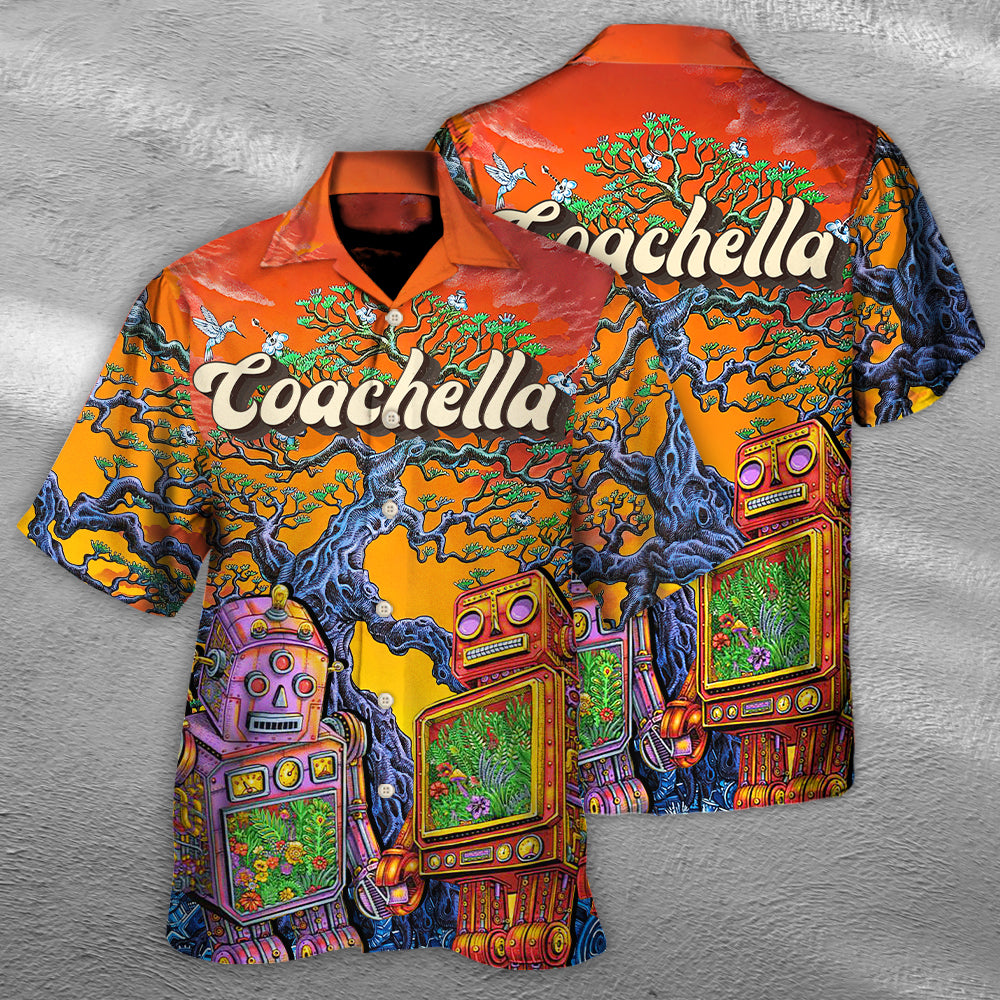 Music Event Festival Hawaiian Shirt For Vacation Days And Relaxed Coastal Outings