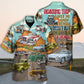Classic Vintage Car Road Tripping Highway Hawaiian Shirt Artwork View For Coastal Escapes And Resort Style