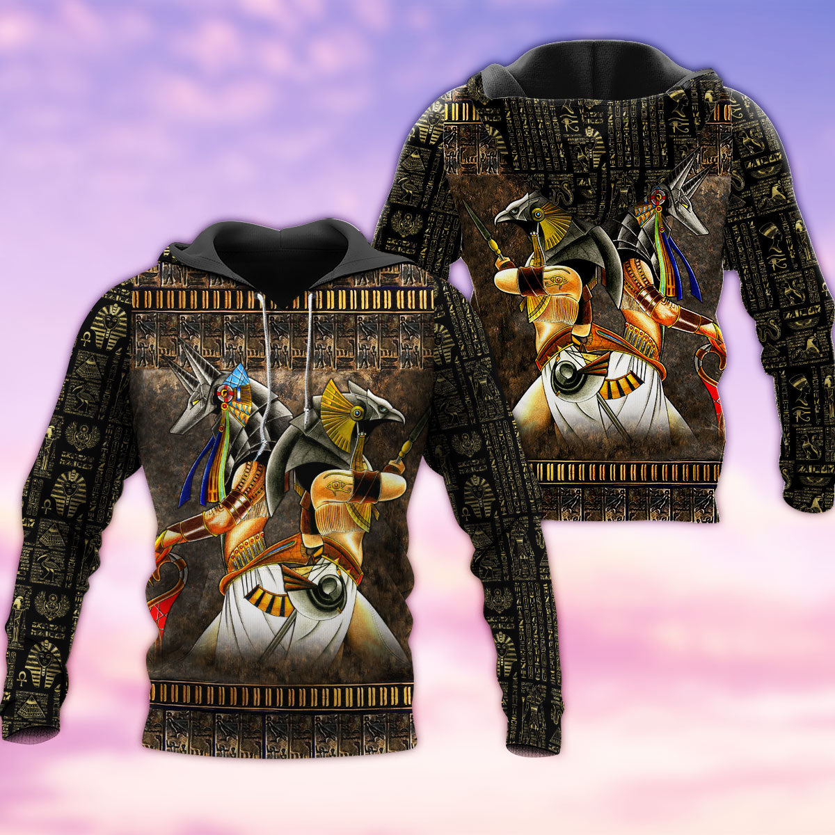 Anubis Egyptian Myth Hoodie For Ancient Symbol Style Travel Days And Relaxed Streetwear