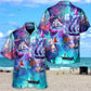 Boat Sailing Ocean Universe Hawaiian Shirt For Beach Parties And Weekend Getaways