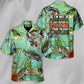 Fishing I'd Rather Talking Hawaiian Shirt Pattern Detail For Vacation Travel And Daily Wear