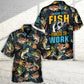 Tropical Fishing Adventure Graphic Hawaiian Shirt Artwork View For Vacation Style