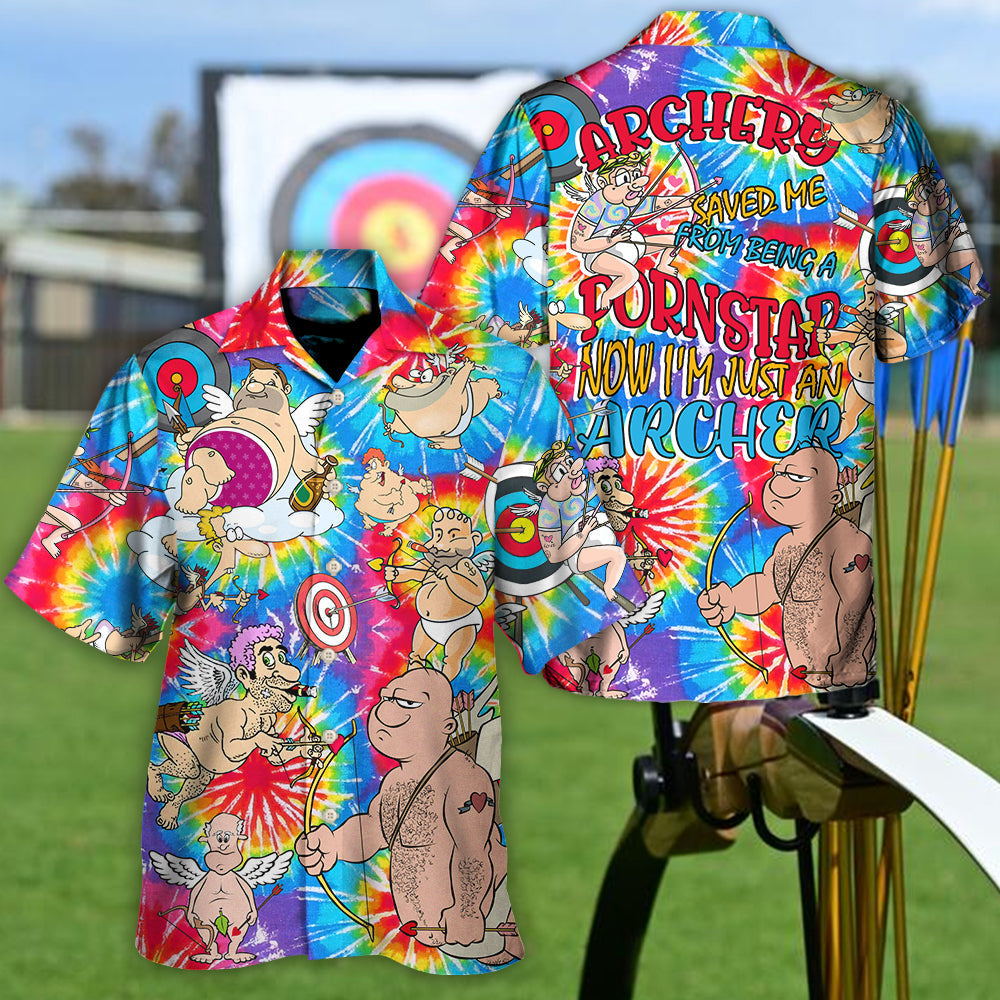 Archery Archer Hawaiian Shirt For Summer Vacation And Beach Travel