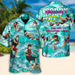 Coastal Funny Waterskiing Water Activity Hawaiian Shirt Creative Print View For Outdoor Gatherings
