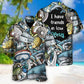 Coastal Scuba Diving Activity Hawaiian Shirt Fabric Pattern Detail For Summer Travel