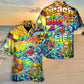 Beach Bum Crazy Hawaiian Shirt Graphic Artwork Detail For Beach Days