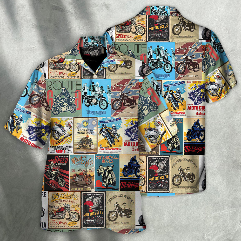 Motorcycle Long Ride Answer Questions Hawaiian Shirt Pattern View For Relaxed Warm Weather Outfits