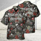 Rock Music Festival Hawaiian Shirt Graphic Artwork Detail For Island Holidays