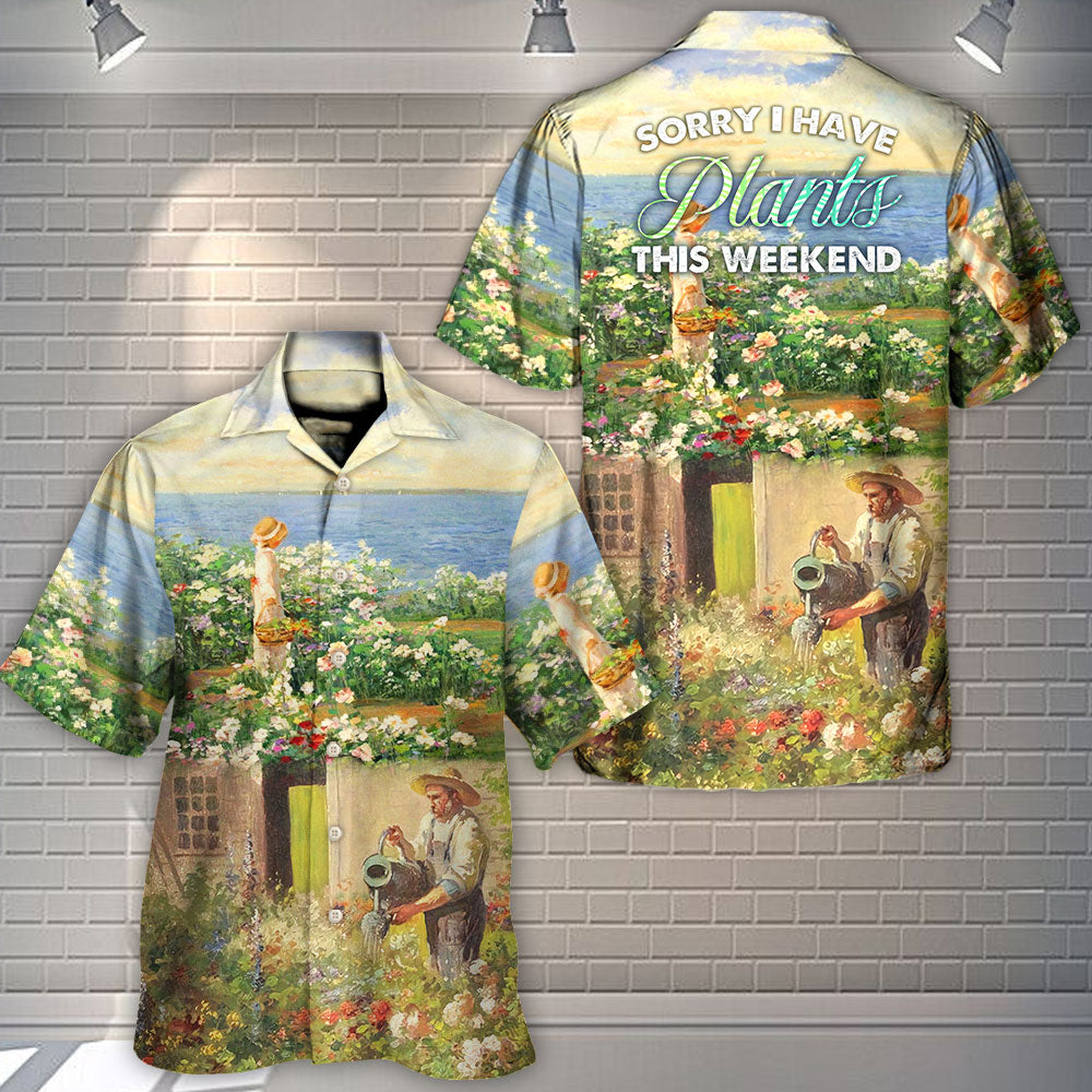 Gardening Plants Hawaiian Shirt All Over Print Detail For Island Holidays