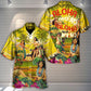 Summer Festival Hawaiian Shirt Detailed Pattern View For Outdoor Gatherings