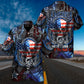 Skull American Underworld Hawaiian Shirt Artwork View For Weekend Travel And Beach Style