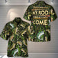 Rod Creative Pattern Hawaiian Shirt Summer Design Detail For Coastal Travel