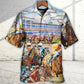 Horseback Riding Horse Hawaiian Shirt All Over Print Detail For Outdoor Gatherings