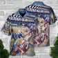 Dog Racing Greyhound Hawaiian Shirt All Over Print Detail For Outdoor Gatherings