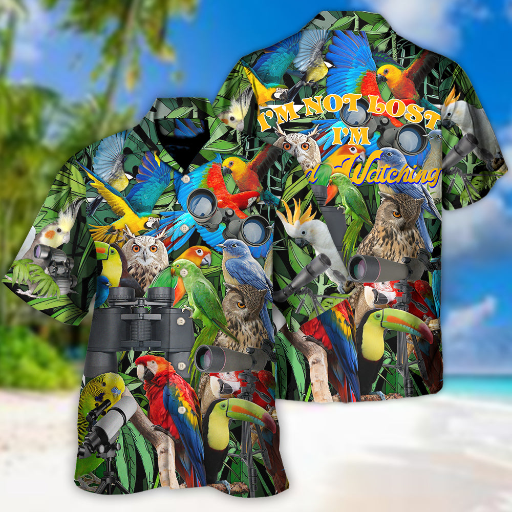 Bird Watching I'M Not Lost Hawaiian Shirt Resort Outfit View For Resort Wear