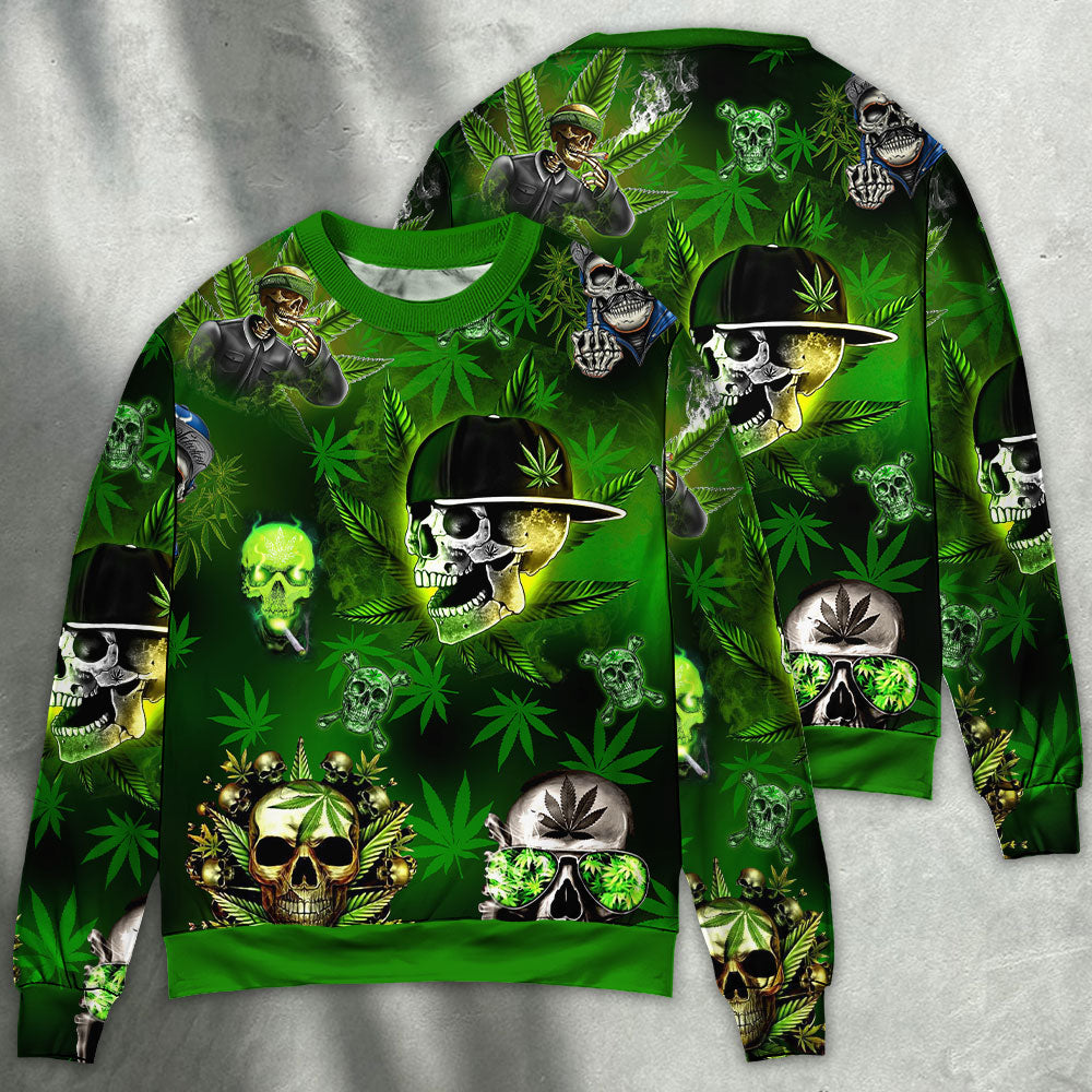 Skull Bold Attitude Sweater For Halloween Events Weekend Outings And Creative Gift Giving