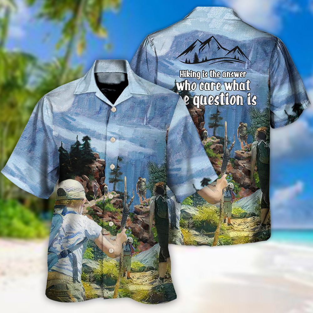 Coastal Hiking Activity Hawaiian Shirt Tropical Styling View For Casual Outings