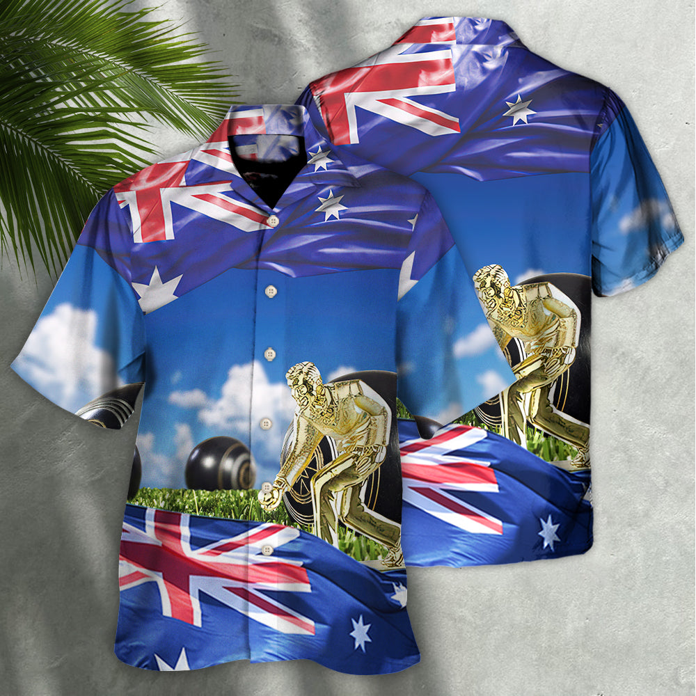Lawn Bowling Flag Hawaiian Shirt Graphic Artwork Detail For Thoughtful Gifting