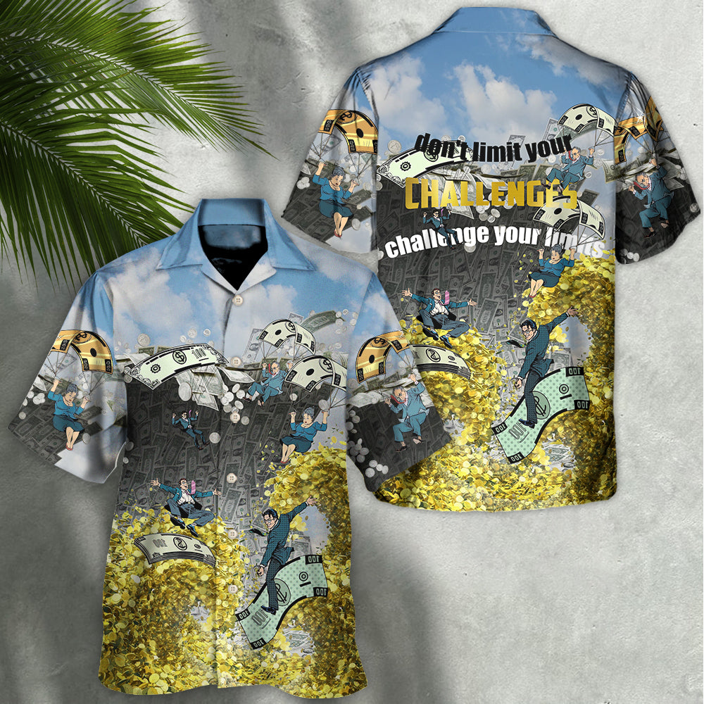 Parasailing Outdoor Passion Hawaiian Shirt Fabric Pattern Detail For Outdoor Gatherings