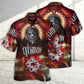 Electronic Music Festival Hawaiian Shirt Detailed Pattern View For Warm Weather Events