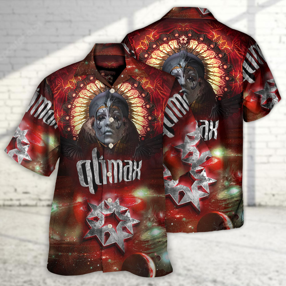 Electronic Music Festival Hawaiian Shirt Detailed Pattern View For Warm Weather Events