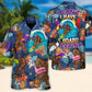 Funny Surfing Bigfoot Hawaiian Shirt Print Closeup For Outdoor Gatherings
