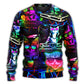 DJ Cat Sweater For Rehearsals Weekend Outings And Expressive Casual Styling
