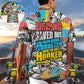 Funny Fishing Hooker Hawaiian Shirt Pattern Detail For Summer Holidays And Outdoor Fun