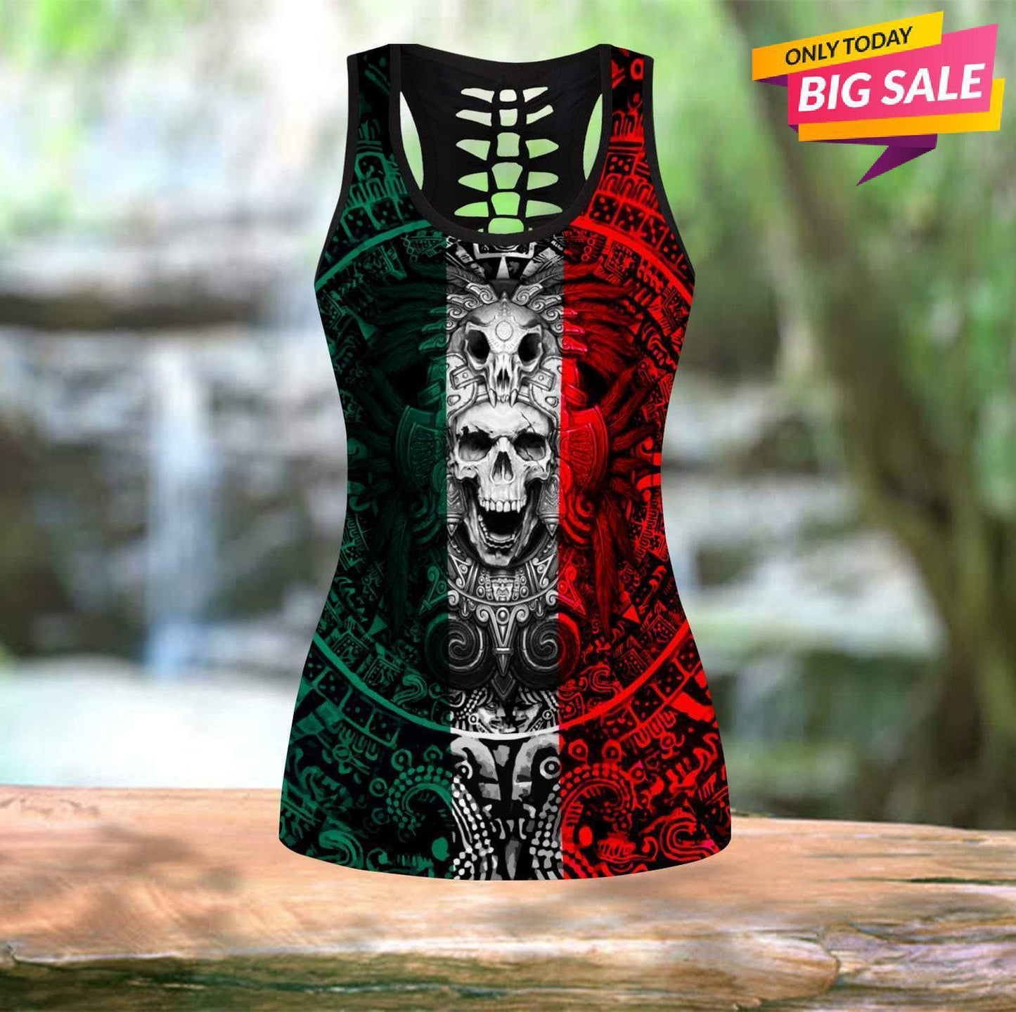 Classic Mexican Aztec Warrior Hollow Tank Top For Workouts Festivals And Bold Style