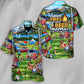 Camping Light Fires Beer Disappear Hawaiian Shirt Collar And Front View For Casual Outings