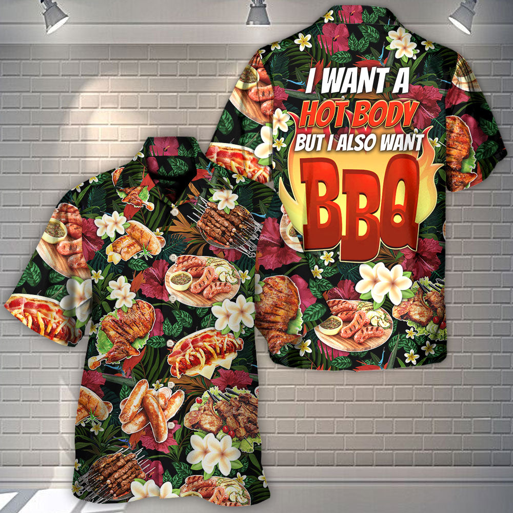 Funny Barbecue BBQ Hawaiian Shirt Relaxed Style View For Beach Days