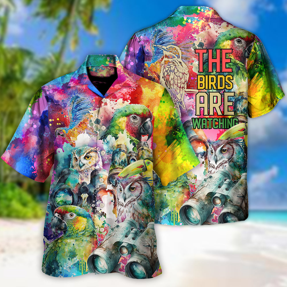 Bird Watching Hawaiian Shirt Resort Outfit View For Beach Days