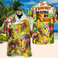 Funny Tropical Beer Forest Creature Stole Hawaiian Shirt Pattern Detail For Summer Holidays And Outdoor Fun