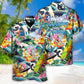 Windsurfing Adventure Graphic Hawaiian Shirt Design View For Beach Days