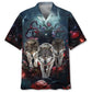 Wolves Crimson Hawaiian Shirt For Coastal Travel, Casual Events, And Comfortable Summer Wear