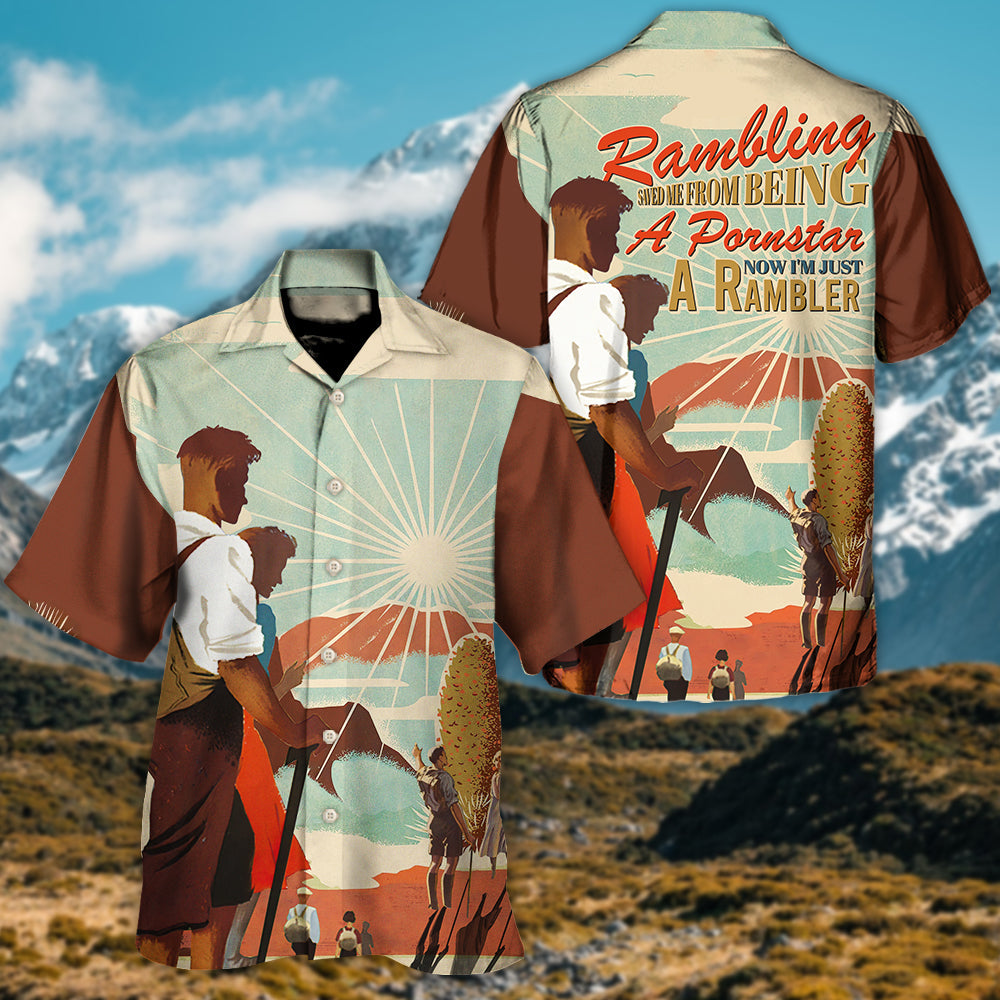 Rambling Famous Rambler Hawaiian Shirt For Coastal Adventures And Warm Weather Wear