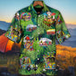 Tropical Funny Camping Hippie Stay Trippy Hawaiian Shirt Print Closeup For Weekend Trips