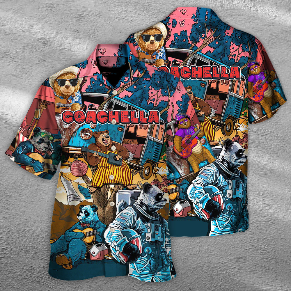 Music Event Festival Hawaiian Shirt Design Detail For Beach Days And Holiday Travel