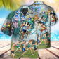 Marathon Running Hawaiian Shirt With Detailed Graphic For Resort Getaways Summer Adventures And Casual Gifting