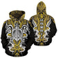 Yellow Hawaii Turtle Tribal Armor Hoodie For Beach Trips Weekend Outings And Relaxed Streetwear
