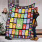 Asl Love American Sign Language Flannel Blanket For Cozy Bedroom Sofa Decor