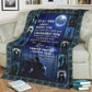Family To My Wife Couple Flannel Blanket For Cozy Bedroom Sofa Decor
