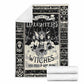 Witch We Are The Daughters Flannel Blanket For Cozy Bedroom Sofa Decor