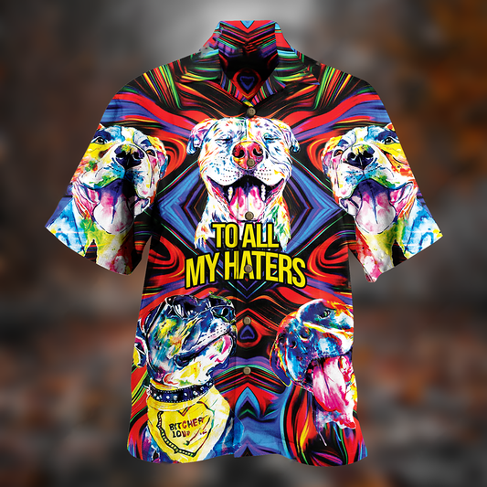 Vintage Strong Attitude Haters Hawaiian Shirt For Poolside Relaxation And Sunny Getaways