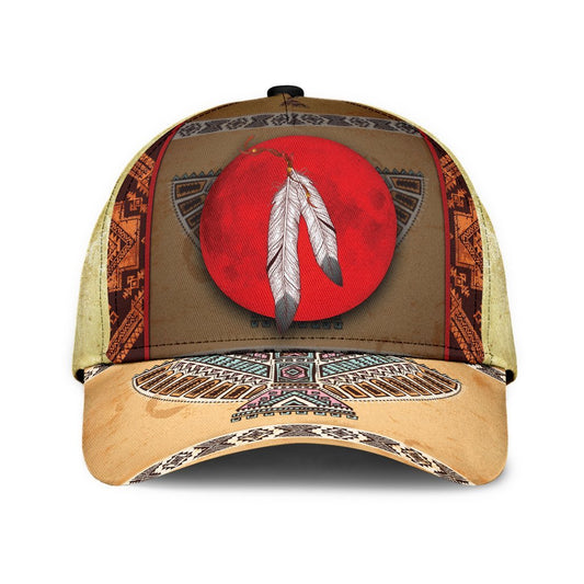 Native Sun Feather Classic Cap For Everyday Accessories Vacations And Outdoor Fun