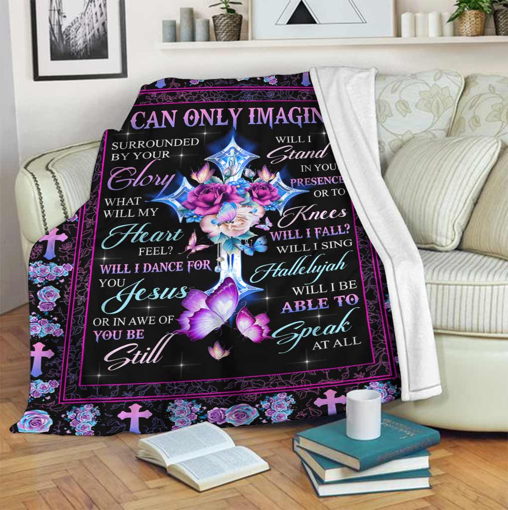 Christian Faith Inspiration Flannel Blanket For Cozy Bedroom Sofa Decor
