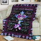 Christian Faith Inspiration Flannel Blanket For Cozy Bedroom Sofa Decor