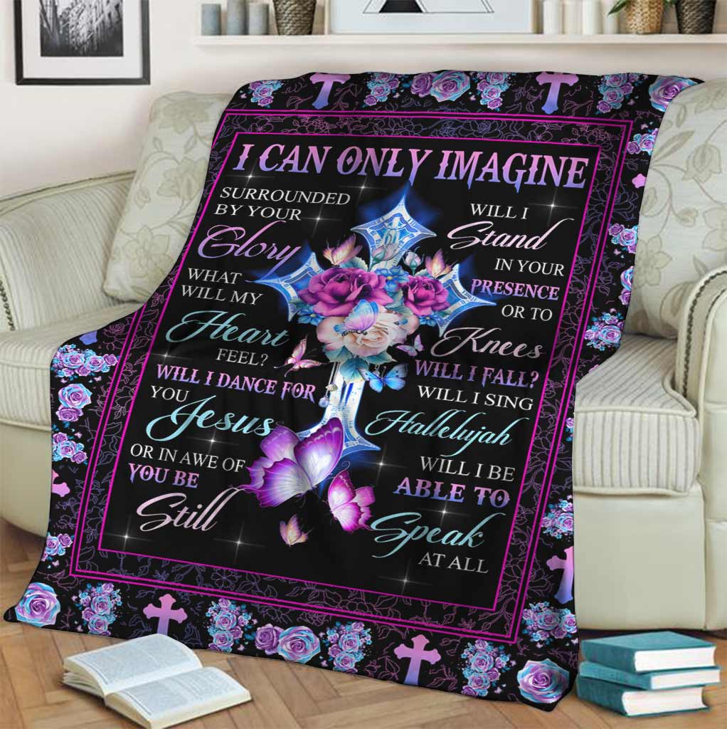 Christian Faith Inspiration Flannel Blanket For Cozy Bedroom Sofa Decor