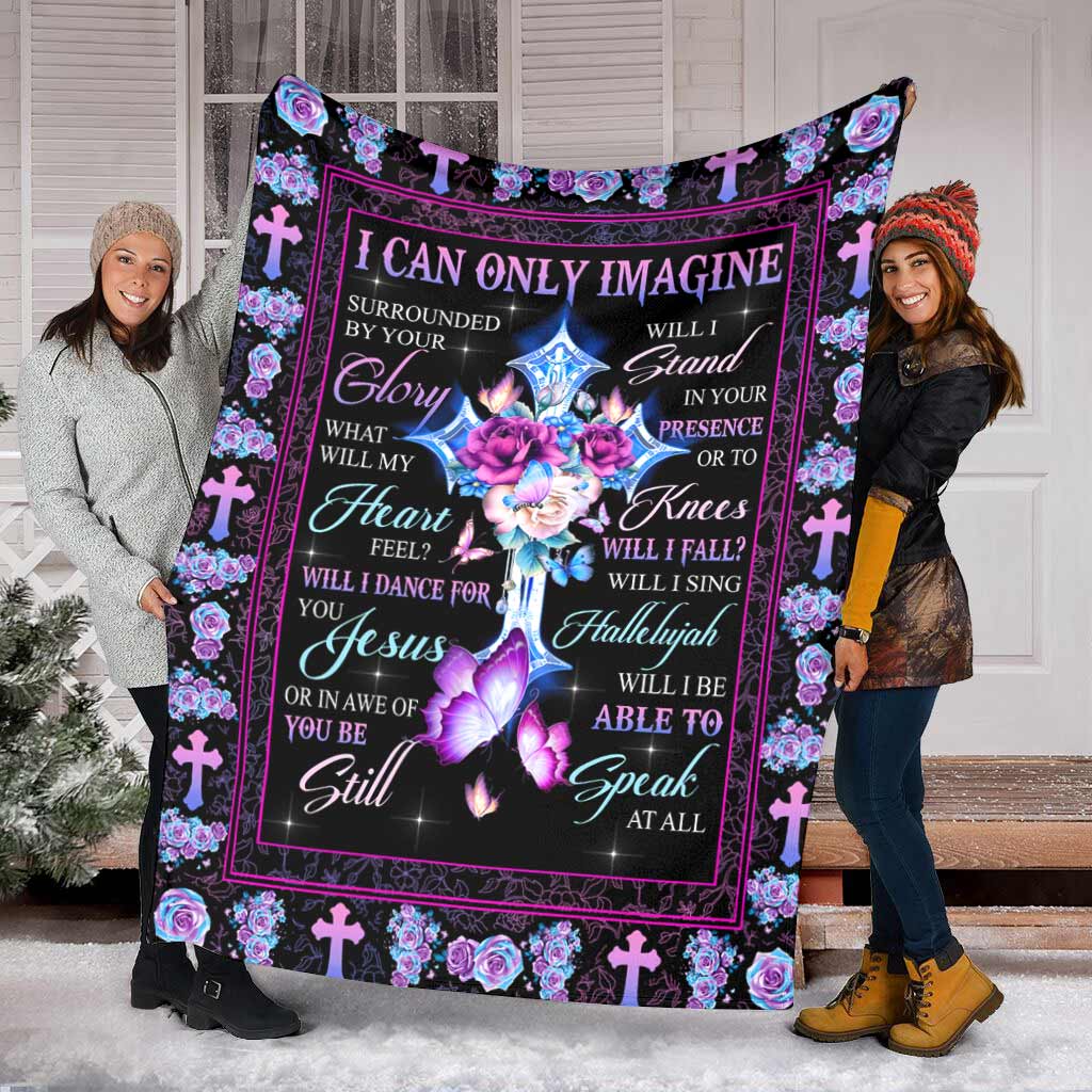 Christian Faith Inspiration Flannel Blanket For Cozy Bedroom Sofa Decor