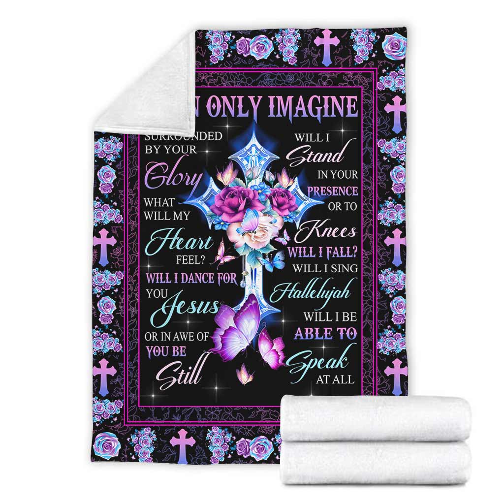 Christian Faith Inspiration Flannel Blanket For Cozy Bedroom Sofa Decor